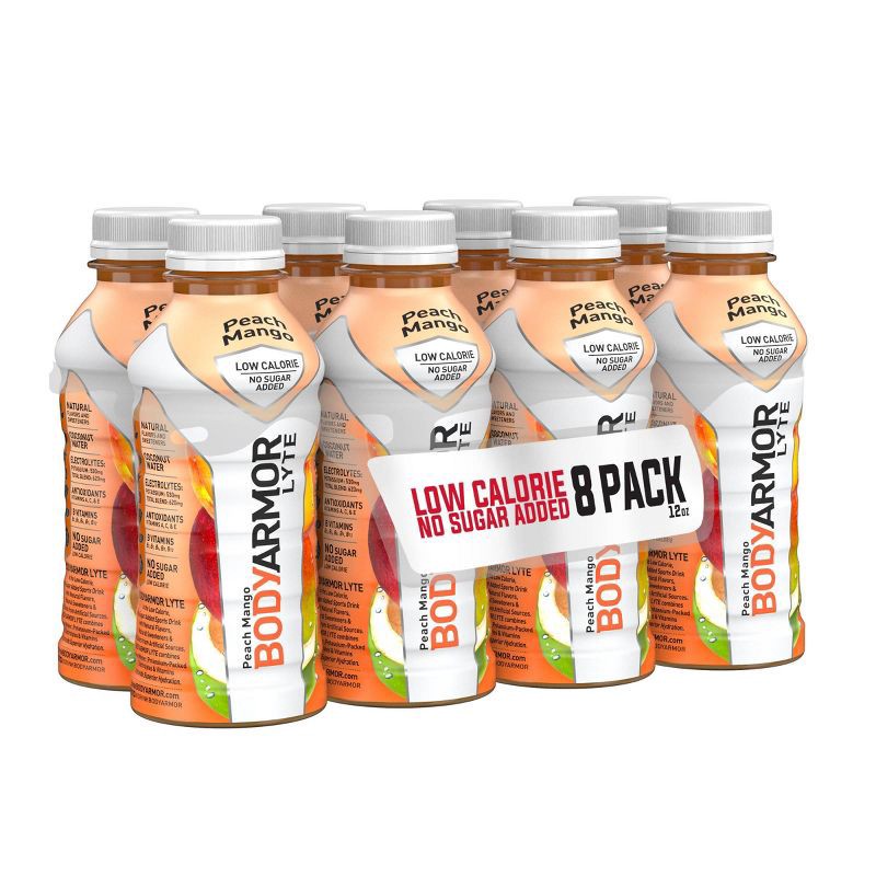 slide 10 of 11, BODYARMOR Peach Mango LYTE Sports Drink - 8pk/12 fl oz Bottles, 8 ct; 12 fl oz