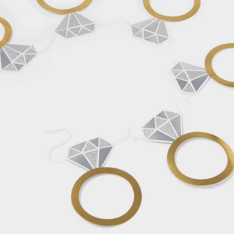 slide 3 of 4, 60" Engagement Ring Banner Gold - Spritz™, 1 ct