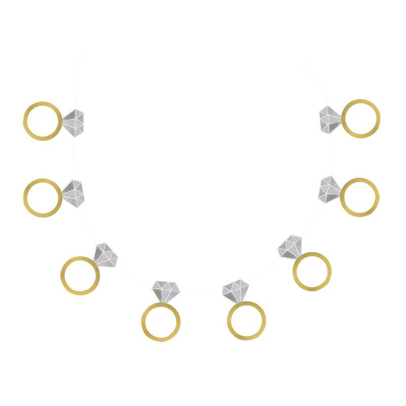 slide 1 of 2, 60" Engagement Ring Banner Gold - Spritz™, 1 ct