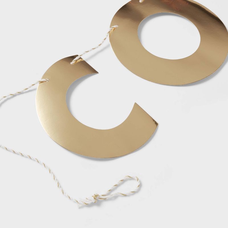 slide 3 of 4, "Congrats" Party Banner Gold - Spritz™, 1 ct