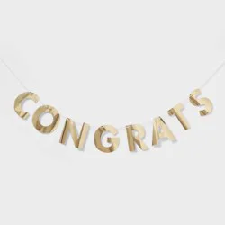 "Congrats" Party Banner Gold - Spritz™