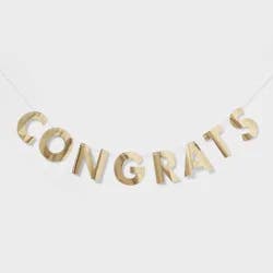 "Congrats" Party Banner Gold - Spritz™