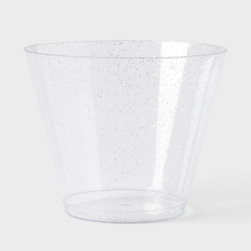 slide 3 of 3, 9oz 20ct Stemless Wine Glasses Silver - Spritz™, 9 oz, 20 ct