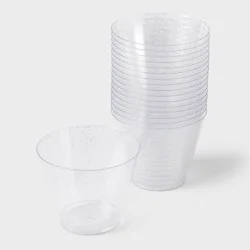 9oz 20ct Stemless Wine Glasses Silver - Spritz™