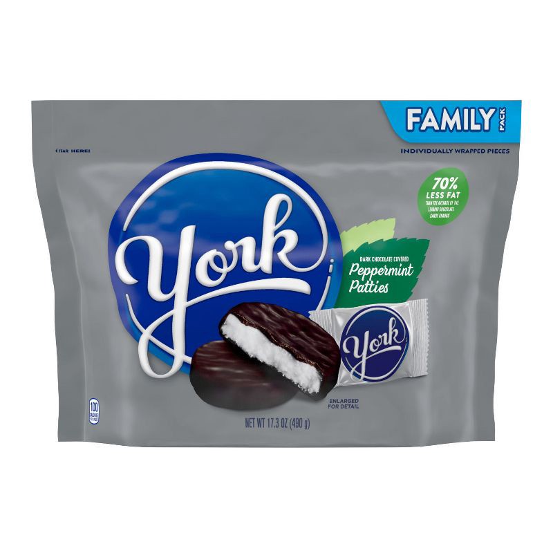 slide 2 of 7, York Dark Chocolate Peppermint Patties Candy - 17.3oz, 17.3 oz