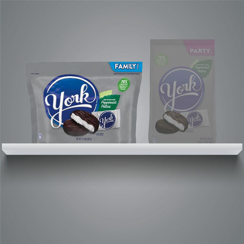 slide 7 of 7, York Dark Chocolate Peppermint Patties Candy - 17.3oz, 17.3 oz