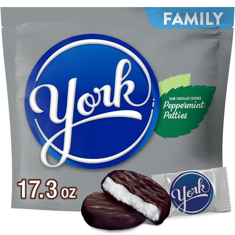 slide 1 of 7, York Dark Chocolate Peppermint Patties Candy - 17.3oz, 17.3 oz