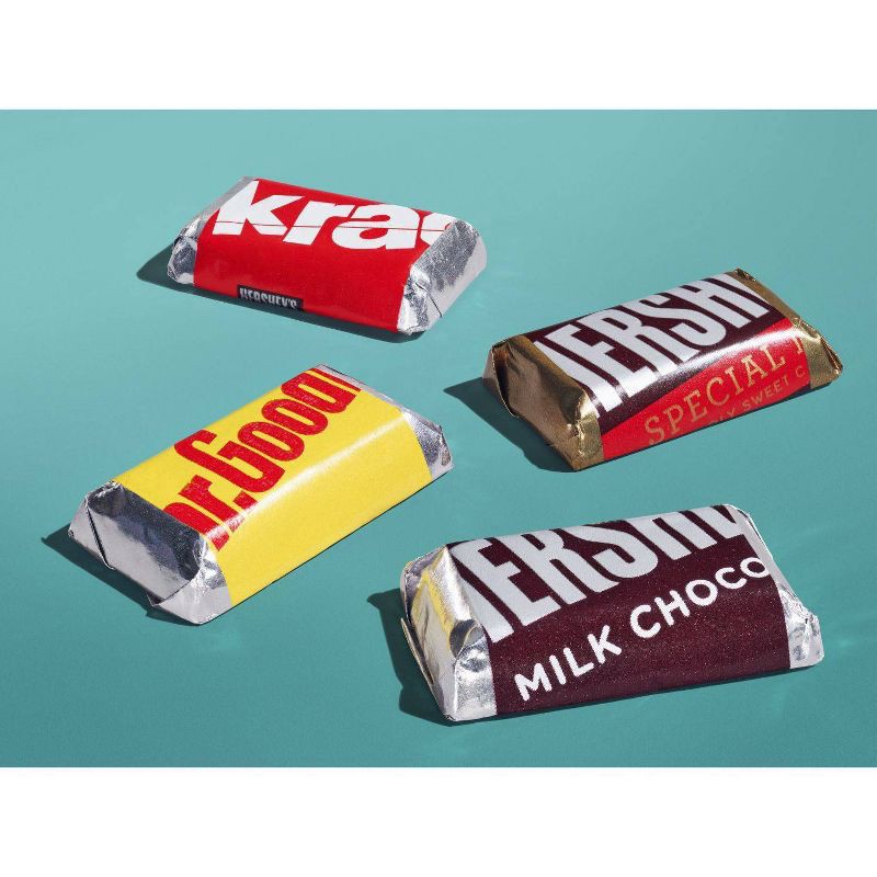 slide 5 of 7, Hershey's Miniatures Assorted Milk and Dark Chocolate Candy Bars - 17.6oz, 17.6 oz