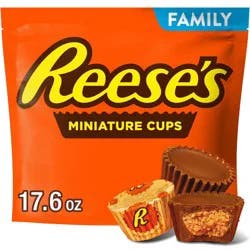 Reese's Miniatures Milk Chocolate Peanut Butter Cups Candy - 17.6oz