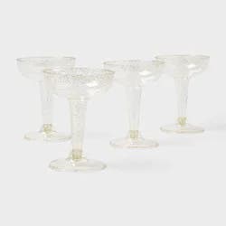 4.5oz 20ct Coupe Champagne Gold Glitter - Spritz™