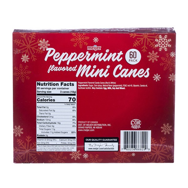 slide 19 of 29, Meijer Mini Candy Canes, 60 ct