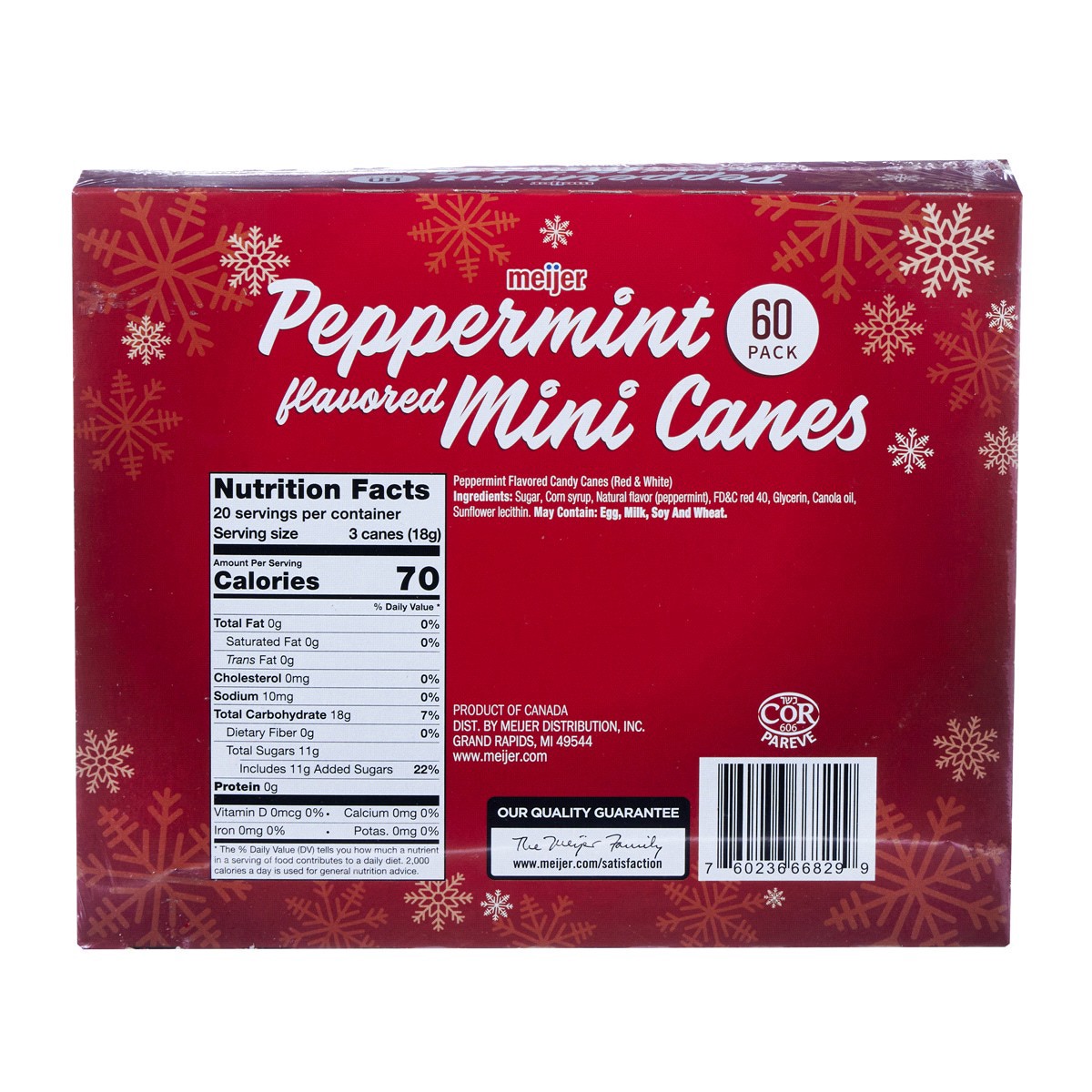 slide 12 of 29, Meijer Mini Candy Canes, 60 ct