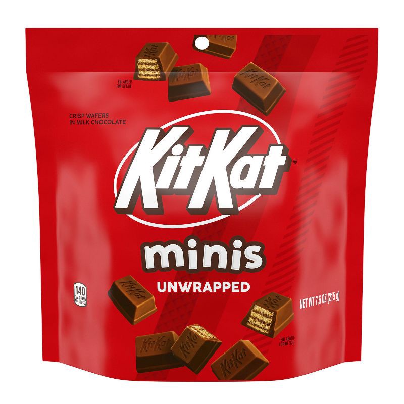 slide 7 of 7, Kit Kat Minis Unwrapped Milk Chocolate Wafer Candy - 7.6oz, 7.6 oz