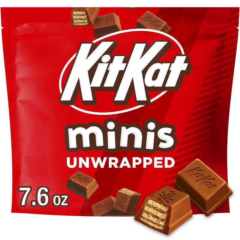 slide 1 of 7, Kit Kat Minis Unwrapped Milk Chocolate Wafer Candy - 7.6oz, 7.6 oz