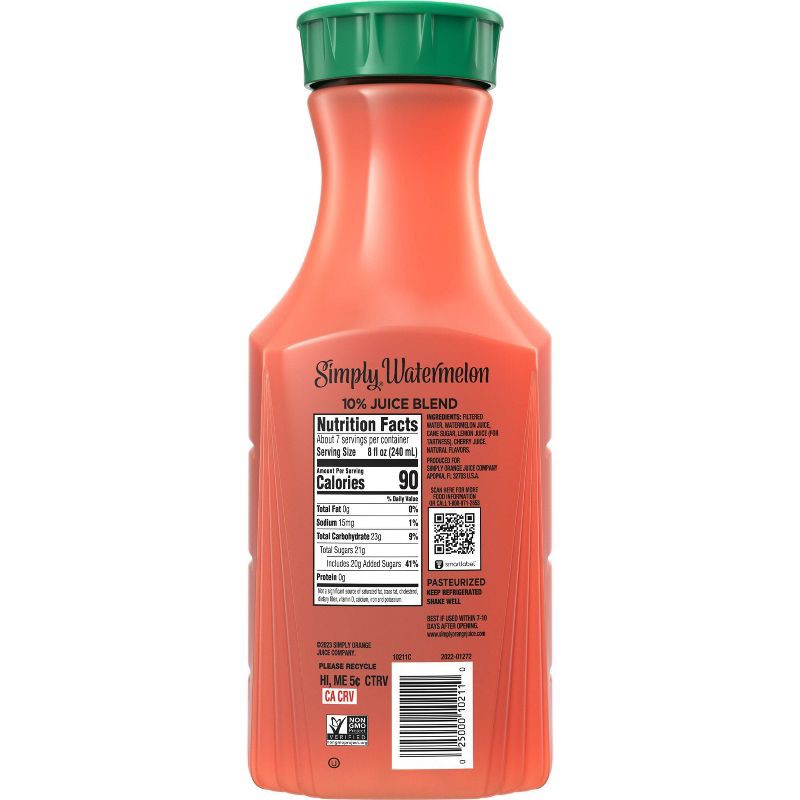 slide 7 of 17, Simply Beverages Simply Watermelon Juice Drink - 52 fl oz, 52 fl oz