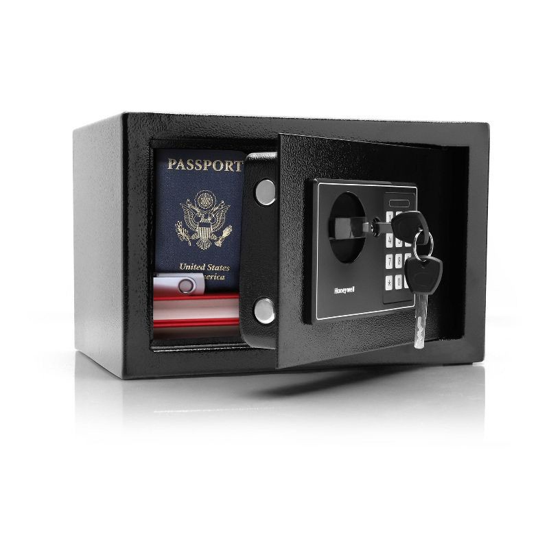 slide 3 of 4, Honeywell Digital Security Safe .27 cu ft 815601: Steel, Electronic Lock, Bolt-Down, Black, No Assembly Required, 1 ct