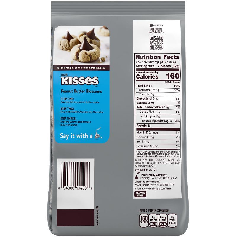 slide 4 of 6, Hershey's Kisses Milk Chocolate Candy - 35.8oz, 35.8 oz