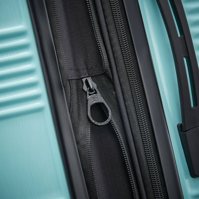 American Tourister NXT Checkered Hardside Carry On Spinner Suitcase