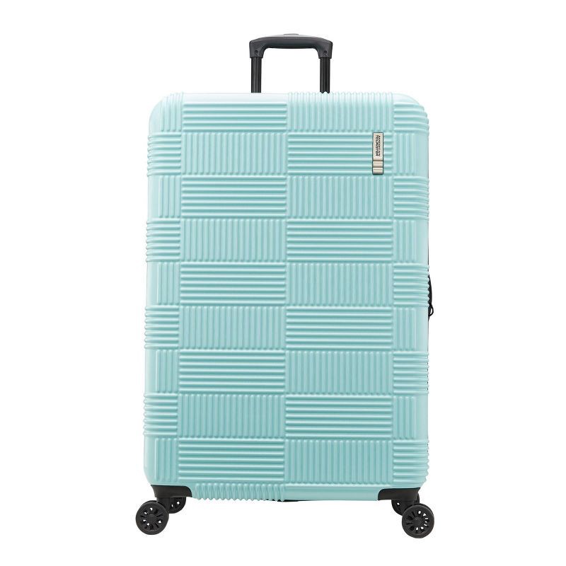 slide 2 of 10, American Tourister NXT Hardside Large Checked Spinner Suitcase - Mint Green, 1 ct