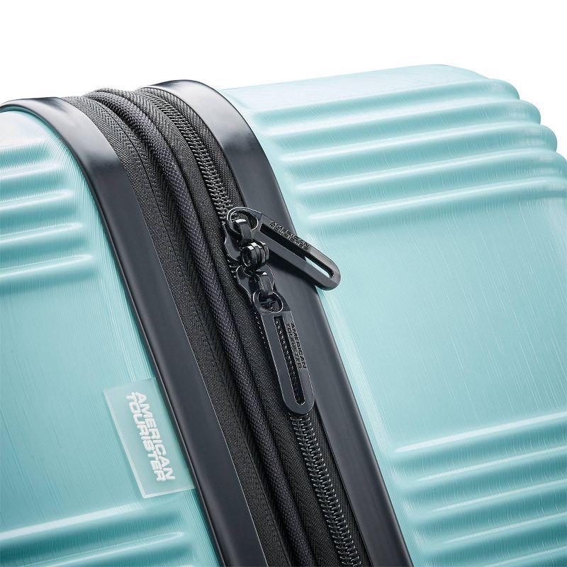 slide 9 of 10, American Tourister NXT Hardside Large Checked Spinner Suitcase - Mint Green, 1 ct
