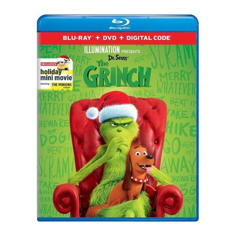 slide 1 of 1, Universal Home Video Dr. Seuss' The Grinch (Blu-ray + DVD + Digital), 1 ct