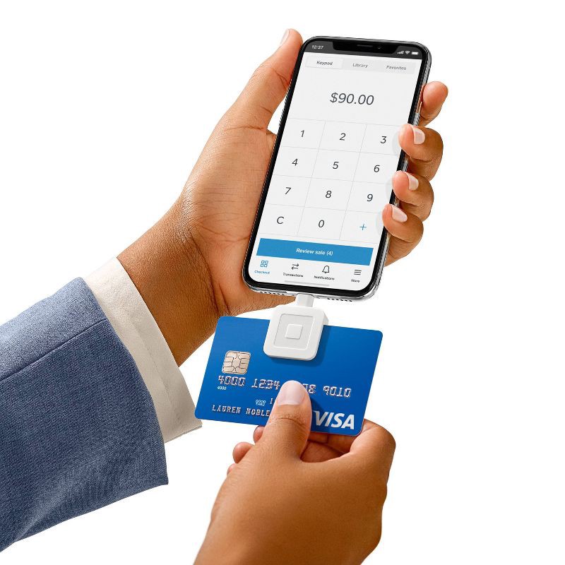 slide 4 of 5, Square Reader for magstripe (with Lightning connector), 1 ct