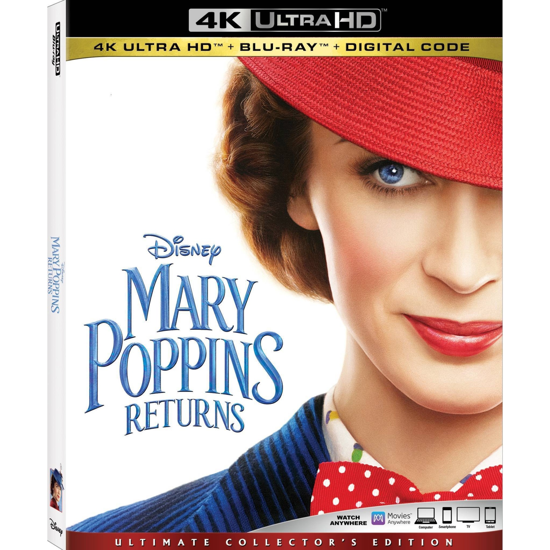 slide 1 of 2, Mary Poppins Returns 2018 4k Ultra HD/Blue Ray, 1 ct