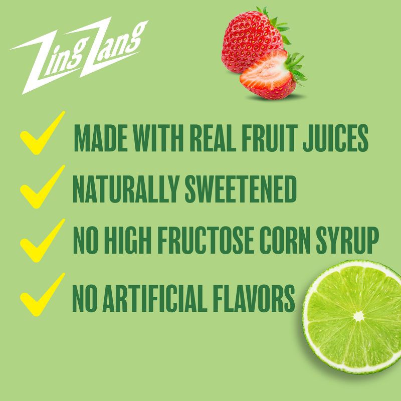 slide 5 of 9, Zing Zang Strawberry Margarita Daiquiri Mix - 32 fl oz Bottle, 32 fl oz