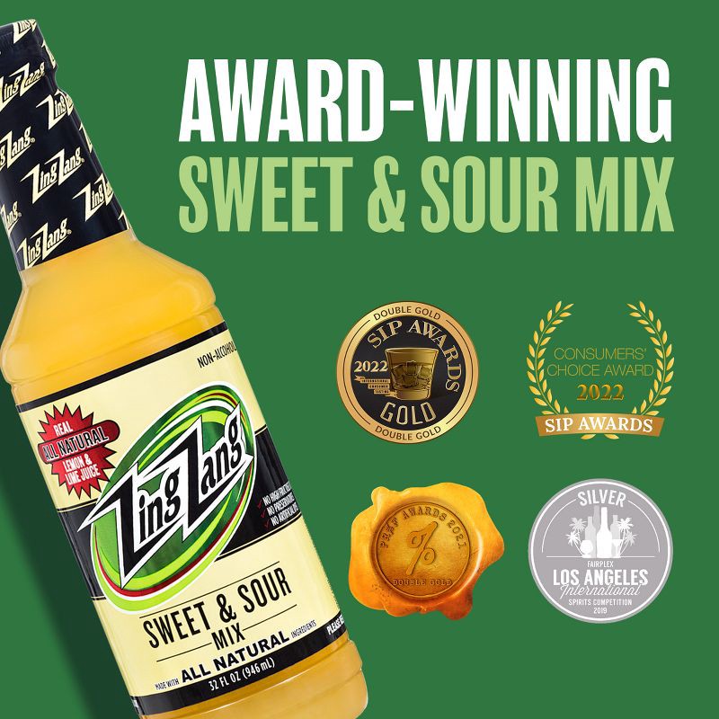 slide 7 of 9, Zing Zang Sweet & Sour Mix - 32 fl oz Bottle, 32 fl oz