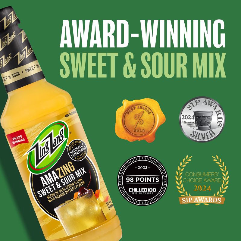 slide 6 of 9, Zing Zang Sweet & Sour Mix - 32 fl oz Bottle, 32 fl oz