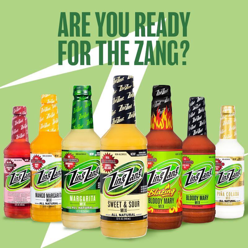slide 9 of 9, Zing Zang Sweet & Sour Mix - 32 fl oz Bottle, 32 fl oz