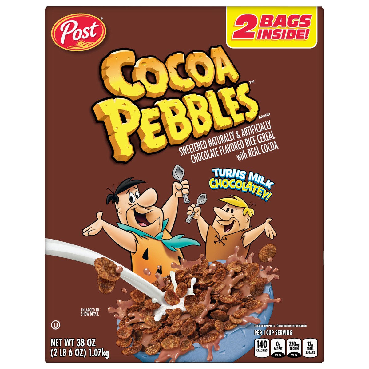 slide 2 of 13, Cocoa Pebbles Cereal 2 ea, 2 ct