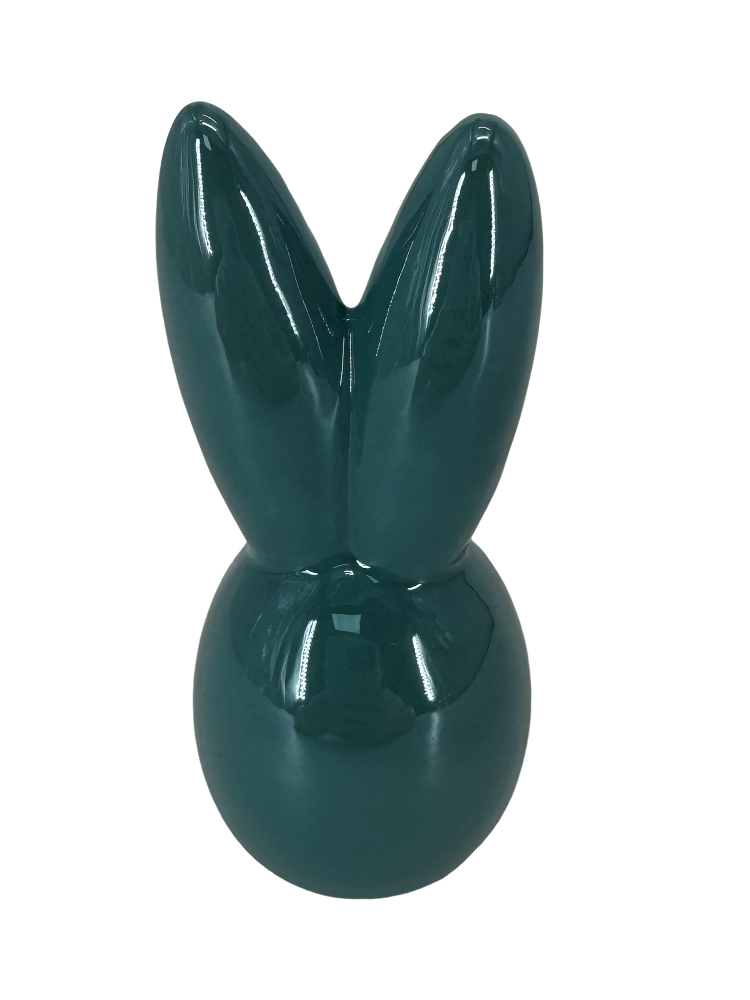 slide 3 of 3, Holiday Home® Easter Iridescent Ceramic Bunny - Blue, 1 ct