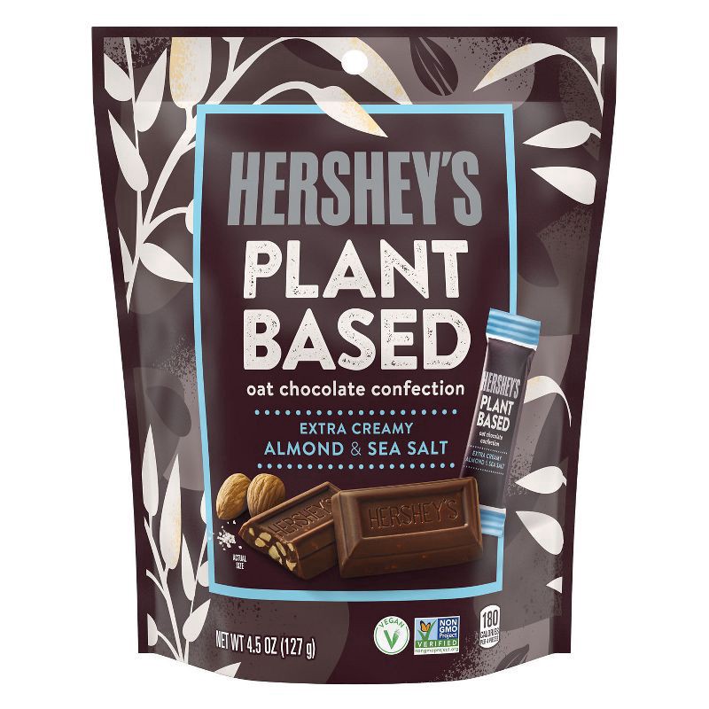 slide 1 of 2, Hershey's Plant Based Extra Creamy Almond and Sea Salt Candy Bag, 4.5 oz, 1.55 oz