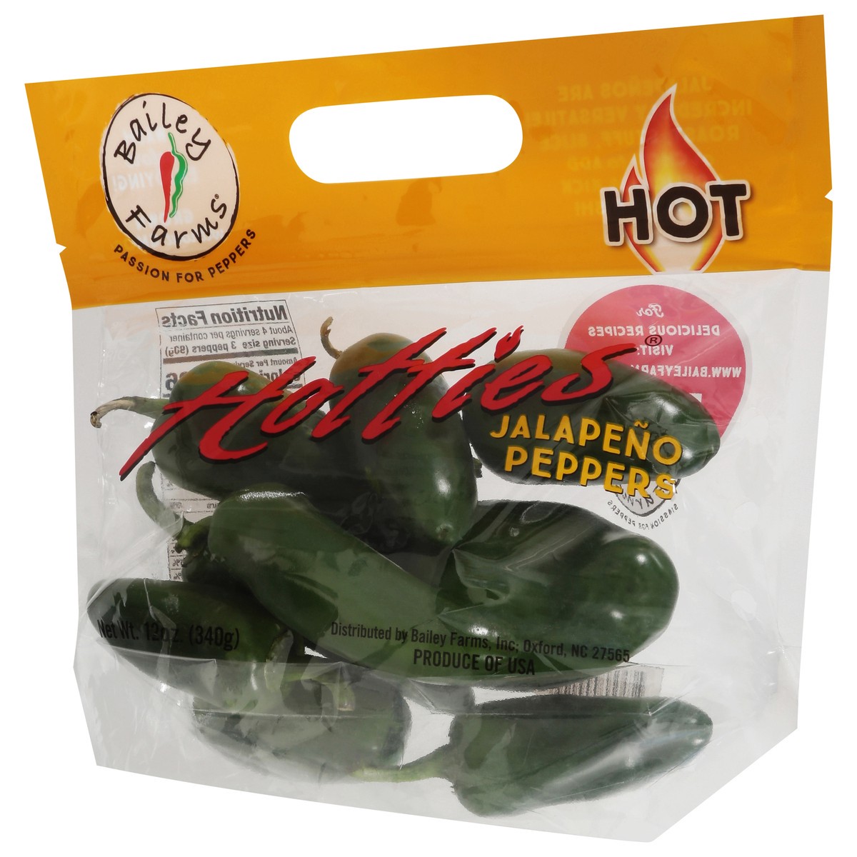 slide 3 of 9, Bailey Farms Hotties Hot Jalapeno Peppers 12 oz, 12 oz