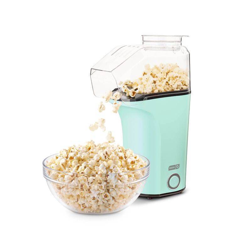 slide 6 of 8, Dash 16 Cup Electric Popcorn Maker - Aqua: 1400W Popcorn Popper, 8 Kernel Capacity, Easy Clean, Metal & Plastic, 1 ct