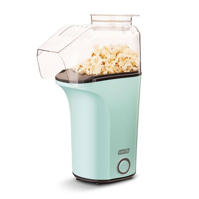slide 1 of 8, Dash 16 Cup Electric Popcorn Maker - Aqua: 1400W Popcorn Popper, 8 Kernel Capacity, Easy Clean, Metal & Plastic, 1 ct