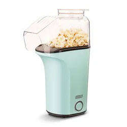 Dash 16 Cup Electric Popcorn Maker - Aqua: 1400W Popcorn Popper, 8 Kernel Capacity, Easy Clean, Metal & Plastic