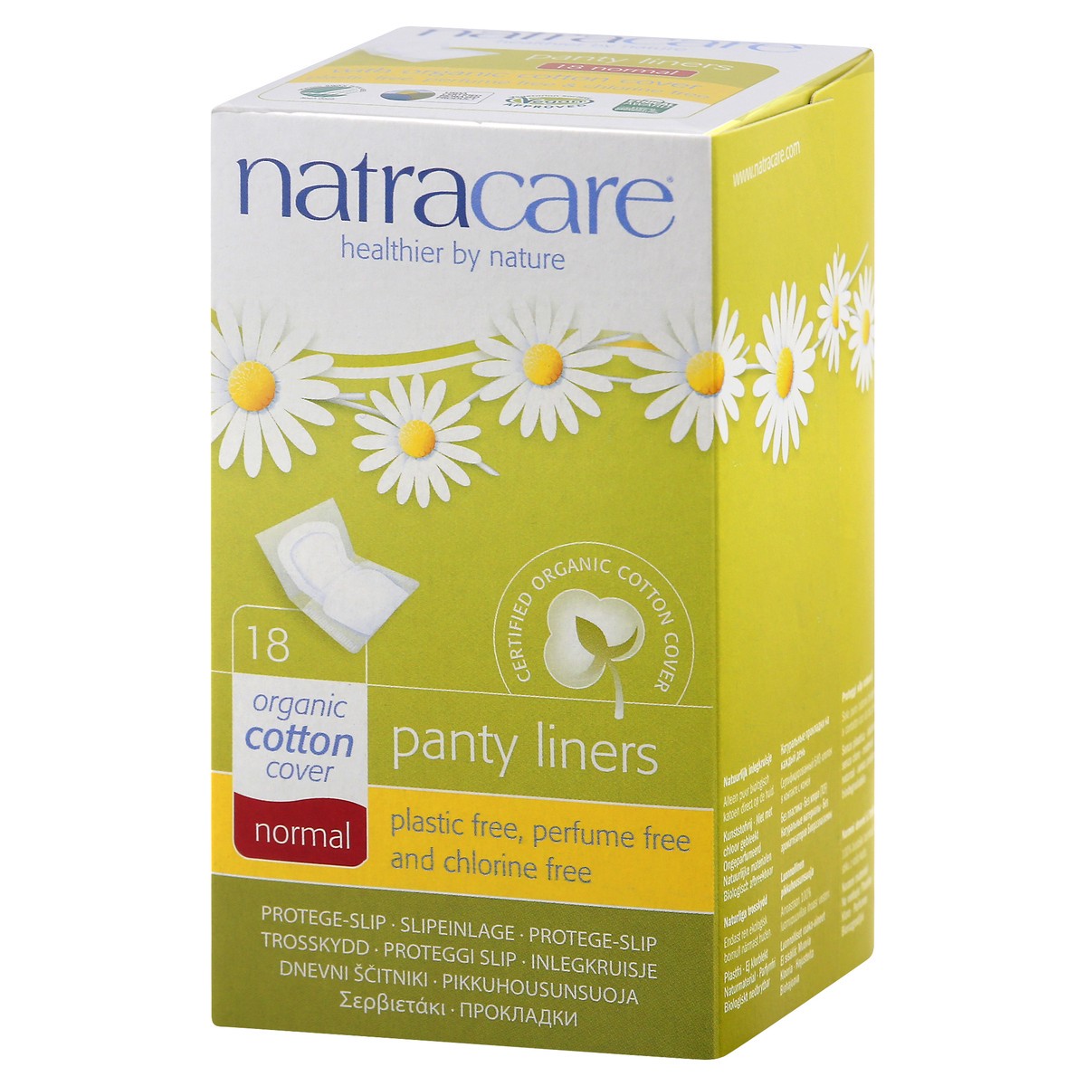 slide 3 of 9, Natracare Wrapped Panty Liners, 18 ct