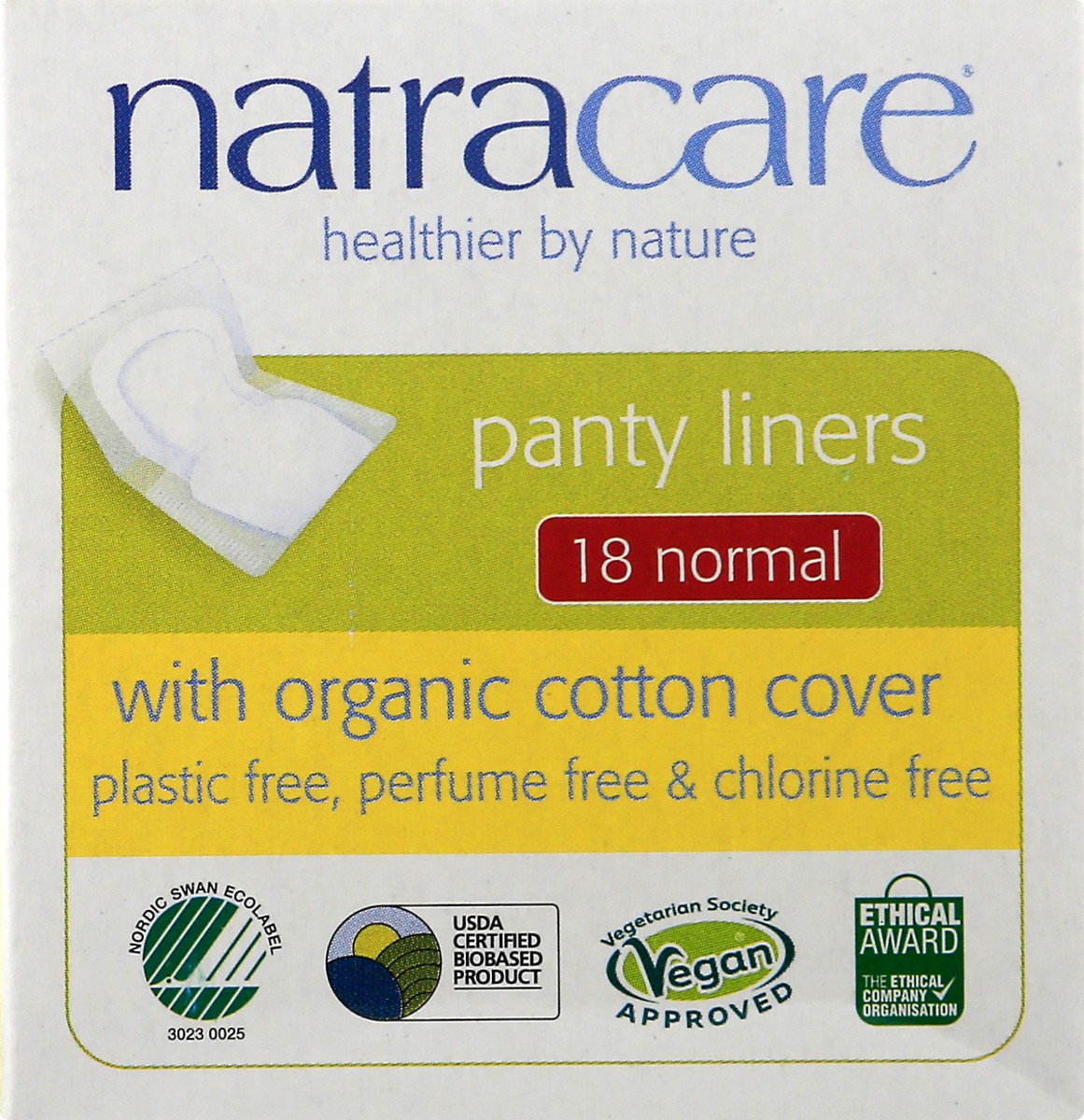 slide 9 of 9, Natracare Wrapped Panty Liners, 18 ct
