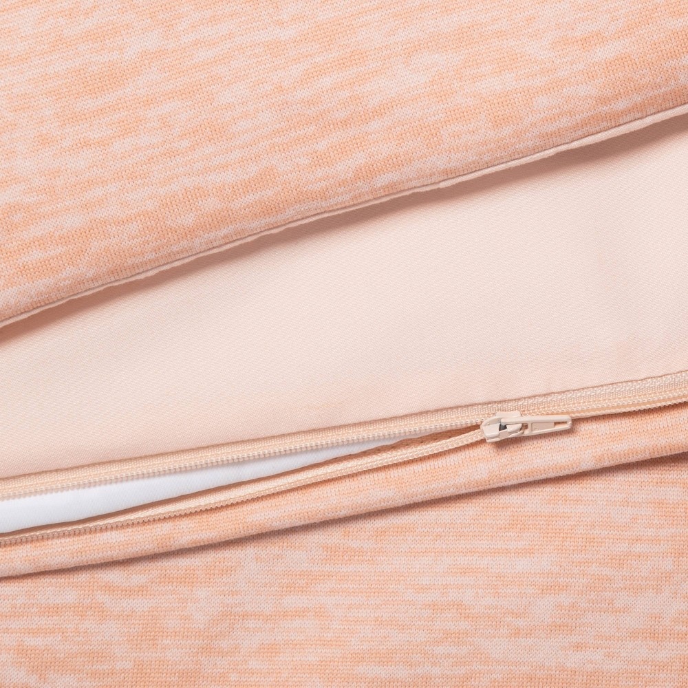 slide 4 of 4, 50"x70" 12lbs Weighted Throw Blanket with Removable Cover Heather Blush - Room Essentials, 1 ct