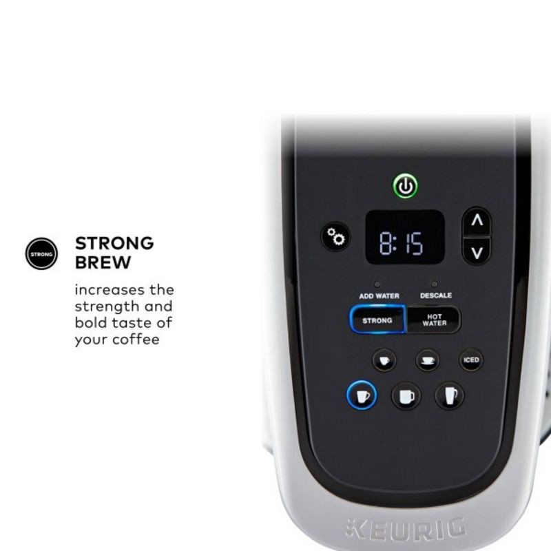 slide 6 of 10, Keurig K-Elite Single-Serve K-Cup Pod Coffee Maker with Iced Coffee Setting - Gold, 1 ct