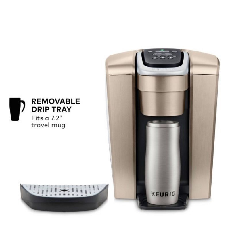 slide 7 of 10, Keurig K-Elite Single-Serve K-Cup Pod Coffee Maker with Iced Coffee Setting - Gold, 1 ct