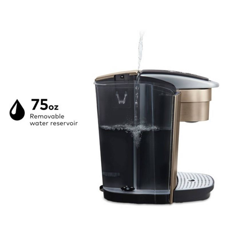 slide 8 of 10, Keurig K-Elite Single-Serve K-Cup Pod Coffee Maker with Iced Coffee Setting - Gold, 1 ct