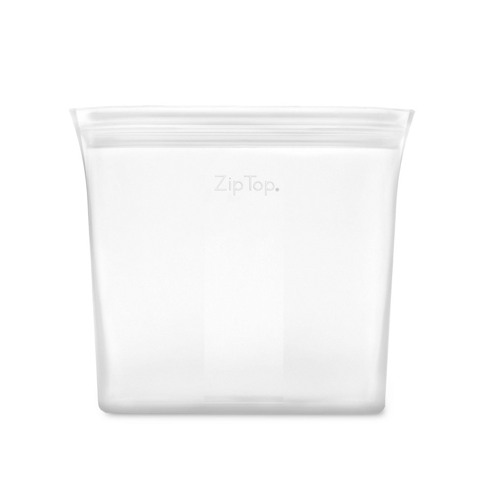 slide 5 of 6, Zip Top 24oz Reusable 100% Platinum Silicone Container - Sandwich Bag - Frost, 1 ct