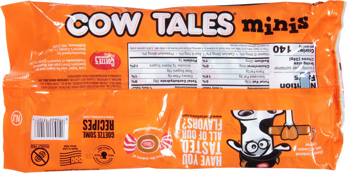 slide 3 of 9, Goetze's Cow Tales Original Caramel Candy Minis 10 oz, 10 oz