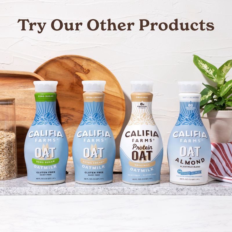 slide 3 of 6, Califia Farms Extra Creamy Oat Milk - 48 fl oz, 48 fl oz