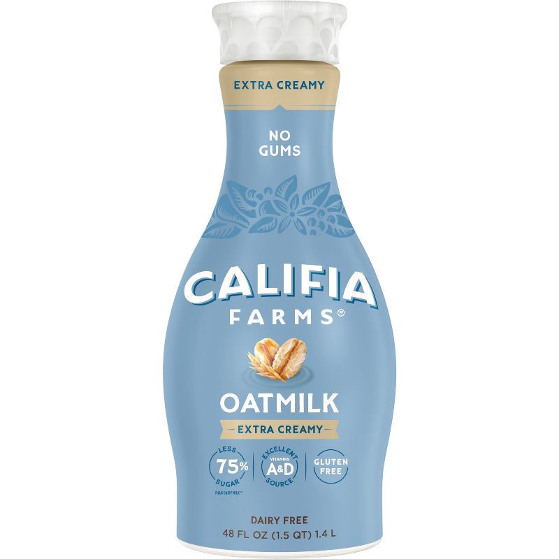 slide 1 of 9, Califia Farms Extra Creamy Oat Milk - 48 fl oz, 48 fl oz
