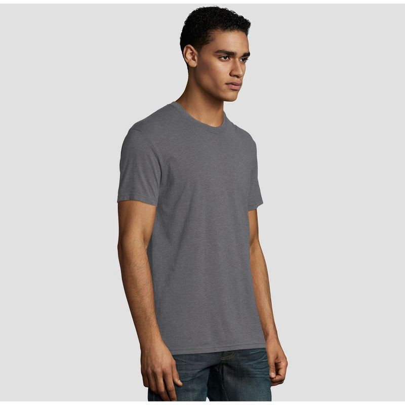 Hanes Premium Men's Short Sleeve Black Label Crewneck T-shirt : Target