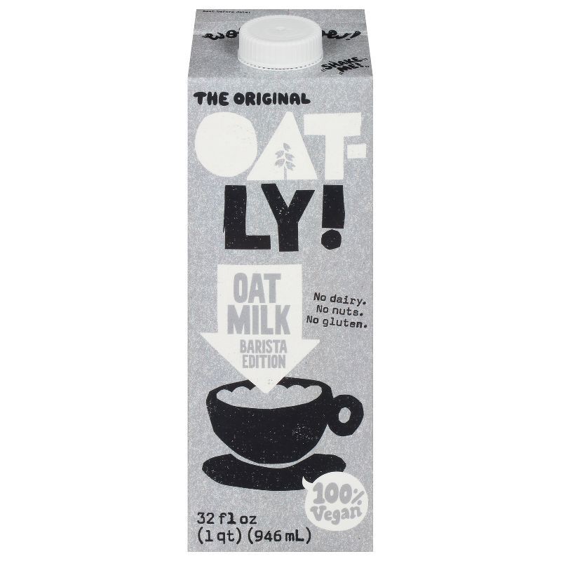 slide 1 of 5, OATLY! Oatly The Original Barista Edition Oatmilk - 32 fl oz (1qt), 1 qt